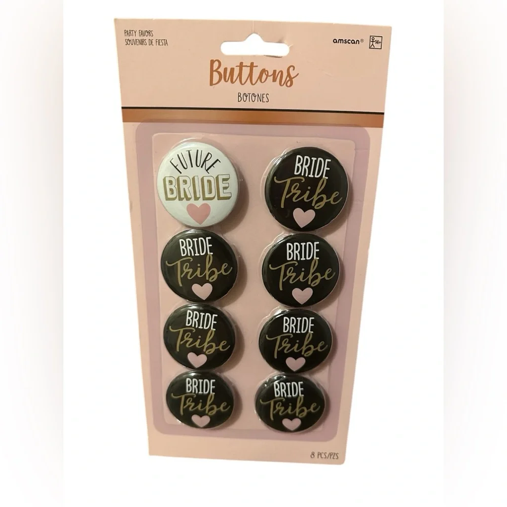 Bride Crew Buttons Bachelorette Party Supplies Gift Favor